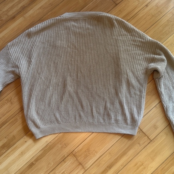 Pull&Bear Light Brown Embroidered Sweater - Picture 6 of 9